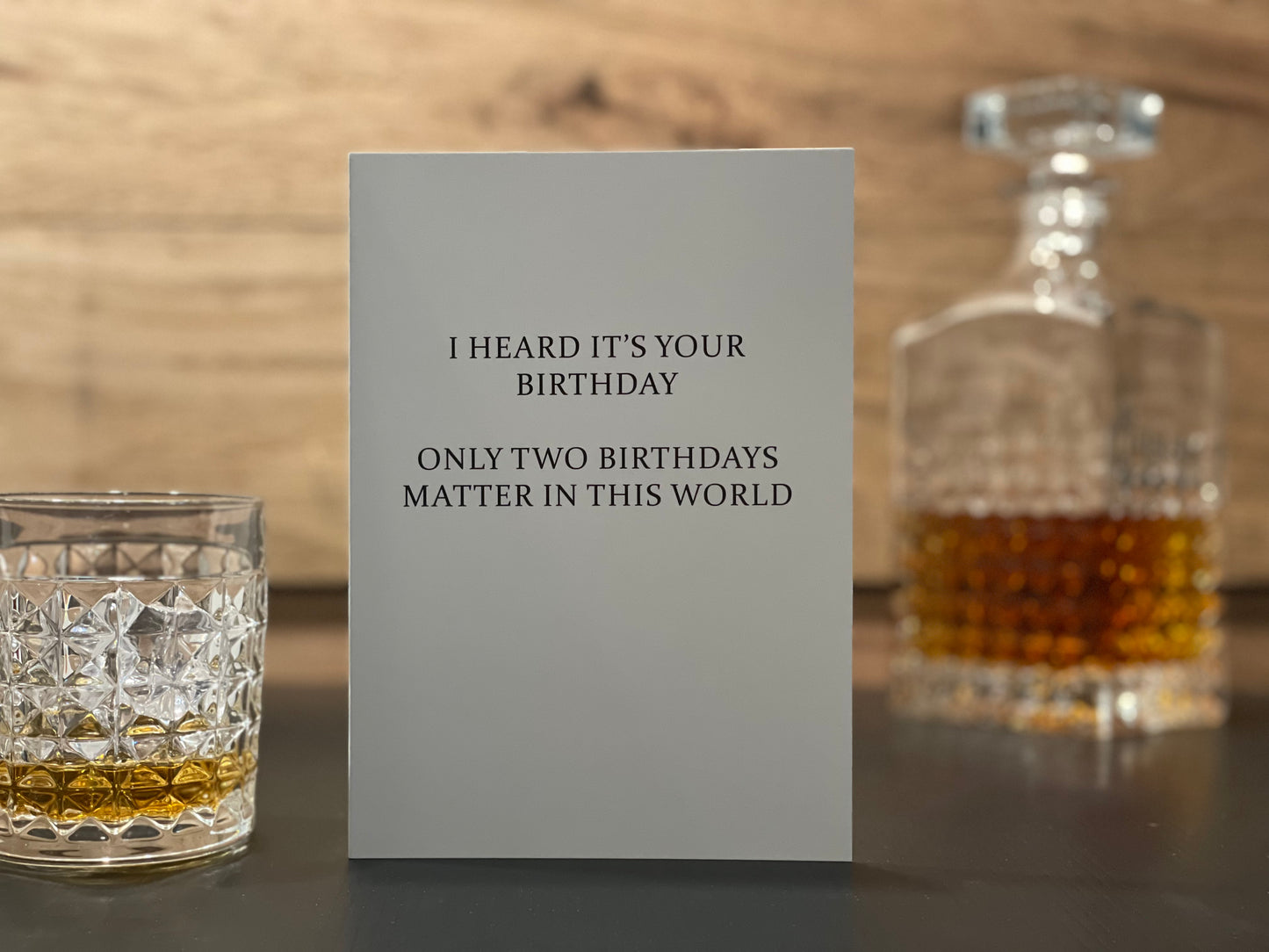 ONLY TWO BIRTHDAYS MATTER